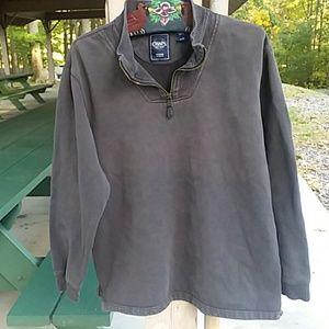 CHAPS MEN'S SUEDED FLEECE LARGE SWEAT SHIRT